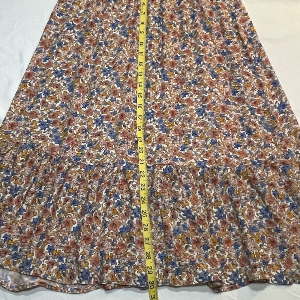 Rachel Zoe Multicolor Floral 2 Piece Dress, with bell sleeves. Light & Flowing - Picture 7 of 16